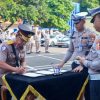 Korlantas Polri Gelar Pisah Kenal Dirgakkum dari Brigjen Pol Raden Slamet Santoso ke Brigjen Pol Faizal