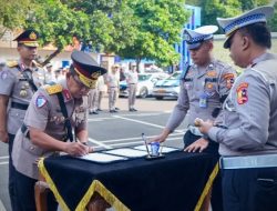 Korlantas Polri Gelar Pisah Kenal Dirgakkum dari Brigjen Pol Raden Slamet Santoso ke Brigjen Pol Faizal