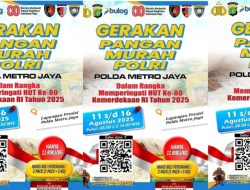 Sambut HUT RI ke-80, Polda Metro Adakan Kegiatan Gerakan Pangan Murah Selama 6 Hari di Lapangan Presisi