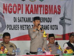 Polres Metro Tangkot Gelar Kegiatan Ngopi Kamtibmas di Wilayah Hukum Polsek Neglasari