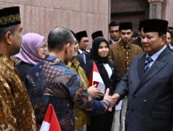 Diaspora Indonesia Sambut Kedatangan Presiden Prabowo di Abu Dhabi