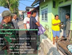 Wujud Kepedulian TNI di Bulan Ramadan, Korem Karawaci Berbagi Takjil kepada Masyarakat Teluknaga