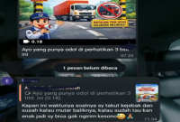 Dishub Kota Bekasi Rencanakan Pemasangan Portal 3,5 Meter, Sopir Truk Luar Kota Khawatir Terjebak, (Foto Tangkapan Layar Grup Sopir)