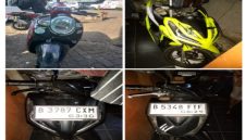 sejumlah barang bukti yang diamankan, di antaranya beberapa unit sepeda motor berbagai jenis (Polres Metro Tangerang Kota)