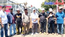 Akses Jalan Tanggul Timur di RT 17 RW 10, Kelurahan Kapuk, Cengkareng, Jakarta Barat, ditutup permanen oleh ahli waris