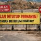 Foto ilustrasi penutupan jalan tanggul timur kapuk oleh warga