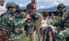 Satgas Yonif 136/Tuah Sakti Hadirkan Layanan Kesehatan Gratis di Desa Ukuneri Puncak Jaya