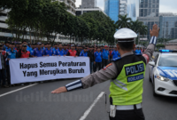Foto ilustrasi Aksi May Day Buruh 2026 di Jakarta 