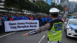 Foto ilustrasi Aksi May Day Buruh 2026 di Jakarta 