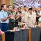 Presiden Prabowo Subianto memberikan taklimat kepada 1.500 Komandan Satuan TNI di Universitas Pertahanan, Bogor (Foto: Biro Pers Sekretariat Presiden)