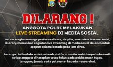 Polda Kepri Larang Anggota Mengunakan Live Medsos Saat Bertugas