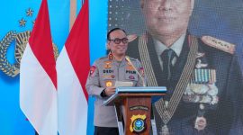 Wakapolri Komjen Pol Dedi Prasetyo, saat memimpin peresmian pertapakan Mako Brimo di Kolaka Kendari, Sabilambo, Kecamatan Kolaka, Kabupaten Kolaka, Provinsi Sulawesi Tenggara.(Dok.Polri)