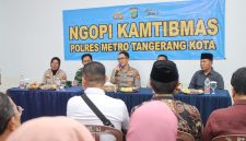 Wakapolres Metro Tangerang Kota AKBP Eko Bagus Riyadi hadir Ngopi Kamtibmas 