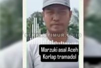 Diduga pelaku yang merendahkan Jurnalis melalui voice note.(Foto tangkapan layar akun tiktok serang timur.co.id)