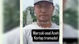 Diduga pelaku yang merendahkan Jurnalis melalui voice note.(Foto tangkapan layar akun tiktok serang timur.co.id)
