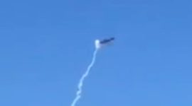 Ilustrasi drone Ukraina ditembak jatuh rusia