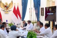 Foto Istimewa Presiden Prabowo Subianto saat memimpin rapat terbatas di istana negara Jakarta (7/4/2026)