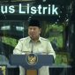 Foto Presiden Prabowo saat meresmikan pabrik perakitan kendaraan listrik di Magelang,(Dok.Istw)