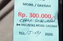 Foto memo pembayaran melintas kendaraan luar daerah 