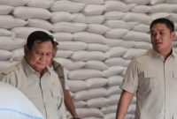 Foto Istimewa Presiden Prabowo saat sidak gudang Bulog di Magelang 