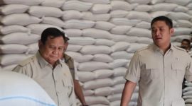 Foto Istimewa Presiden Prabowo saat sidak gudang Bulog di Magelang 