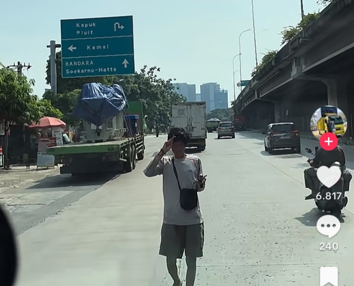 Foto tangkapan layar video viral TikTok  @megiyono92