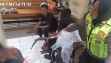 Begal Bersajam di Cengkareng di amankan Satlantas Polres Metro Jakarta Barat (TMC Polda Metrojaya)