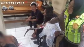 Foto istimewa AKP Yeni saat mengamankan Begal Bersajam di Cengkareng