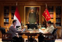 Momen pertemuan Presiden Prabowo bersama Kapolri di Hambalang (IG.Presiden Republik Indonesia)