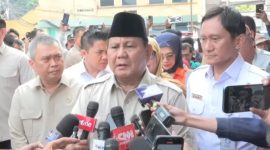 Foto Istimewa Presiden Prabowo saat menjenguk korban kecelakaan KAI di Bekasi 