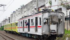 Kereta Api yang terlibat kecelakaan di Bekasi (Dok.Polri)