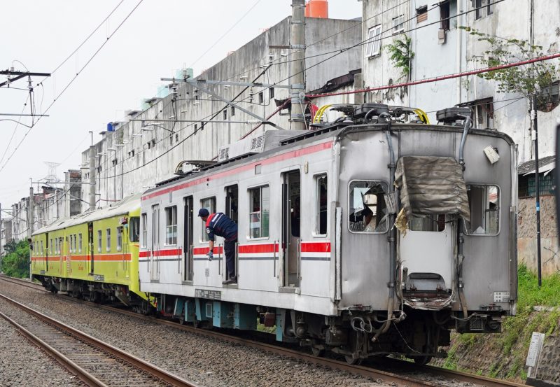 Kereta Api yang terlibat kecelakaan di Bekasi (Dok.Polri)