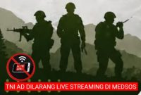 Denpom Lampung mengeluarkan imbauan tegas kepada seluruh prajurit TNI Angkatan Darat (AD) untuk tidak live streaming di media sosial saat menjalankan tugas