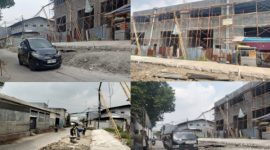Foto Proyek pembangunan yang diduga menyerobot fasilitas umum di Jalan Peternakan III, Kelurahan Kapuk, Kecamatan Cengkareng, Jakarta Barat