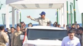 Foto istimewa Presiden Prabowo Subianto saat berkunjung ke Kampung Nelayan Medah Putih, Gorontalo