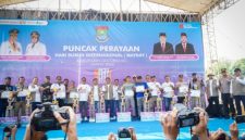 Puncak perayaan May Day 2026 di kawasan Pusat Pemerintahan Kabupaten (Puspemkab) Tangerang, Minggu (10/5/2026).