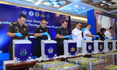 Polri Bersama BI Botasupal Musnahkan Uang Palsu