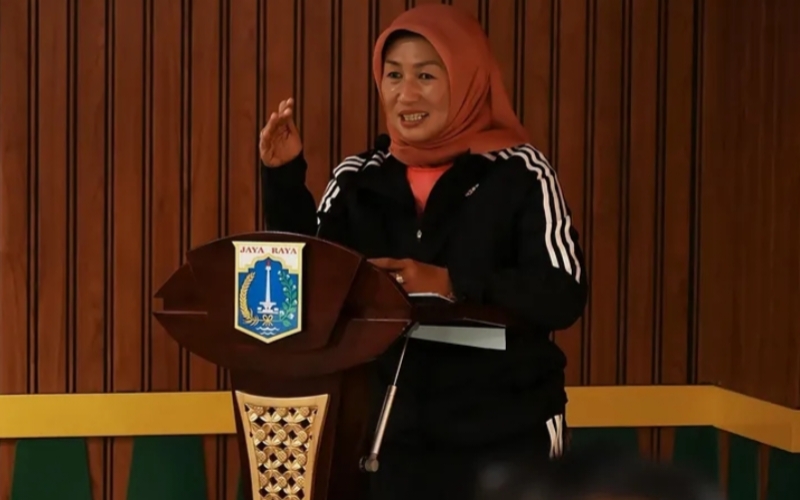 Walikota Jakarta Barat Iin Mutmainnah di Forum Koordinasi Pimpinan Kota (Foto.istw)