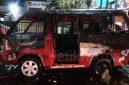 Angkot terbakar di kapuk raya 