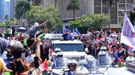 Kedatangan Presiden Republik Indonesia Prabowo Subianto di Cebu, Filipina, disambut hangat diaspora Indonesia (setpres)