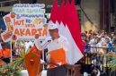 Menteri Lingkungan Hidup Jumhur Hidayat dalam peluncuran gerakan “Jaga Jakarta Bersih, Pilah Sampah