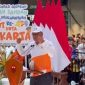 Menteri Lingkungan Hidup Jumhur Hidayat dalam peluncuran gerakan “Jaga Jakarta Bersih, Pilah Sampah