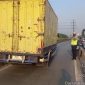 Truk Pecah Ban di Atas Flay Over Pesing Jakarta Barat (Dok.Tmc Polda Metro)
