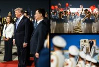 Foto presiden Amerika Serikat tiba di Tiongkok (Dok.Instagram Donald Trump)