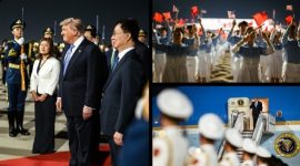 Foto presiden Amerika Serikat tiba di Tiongkok (Dok.Instagram Donald Trump)