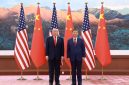 Foto Presiden Amerika Serikat Donald Trump bersama Presiden China Xi Jinping (X:Xi Jinping)