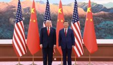 Foto Presiden Amerika Serikat Donald Trump bersama Presiden China Xi Jinping (X:Xi Jinping)