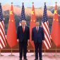 Foto Presiden Amerika Serikat Donald Trump bersama Presiden China Xi Jinping (X:Xi Jinping)