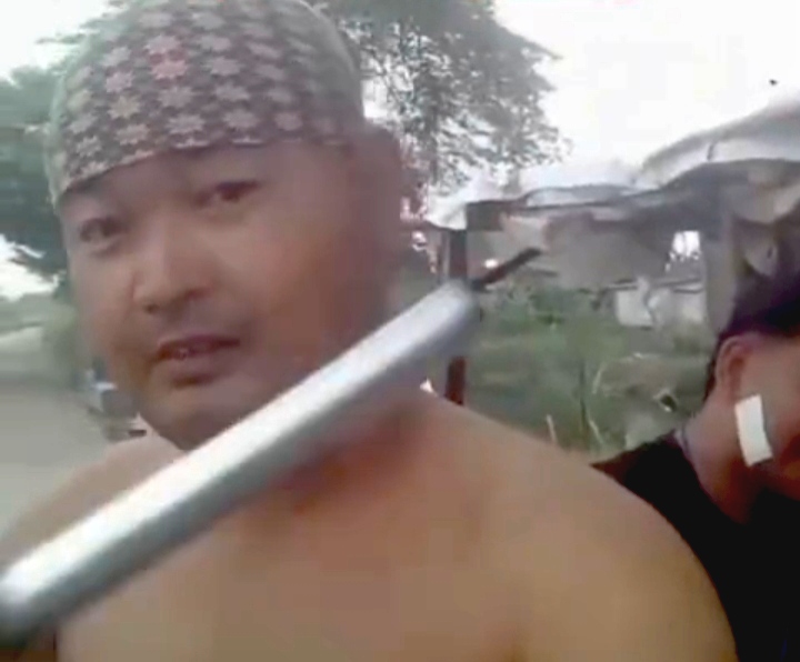 Foto tangkapan layar video bang jago ancam gorok leher wartawan 