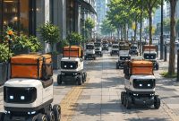 Trotoar Dipenuhi Robot Pengantar Makanan, Tuai Pro dan Kontra di Tengah Warga
